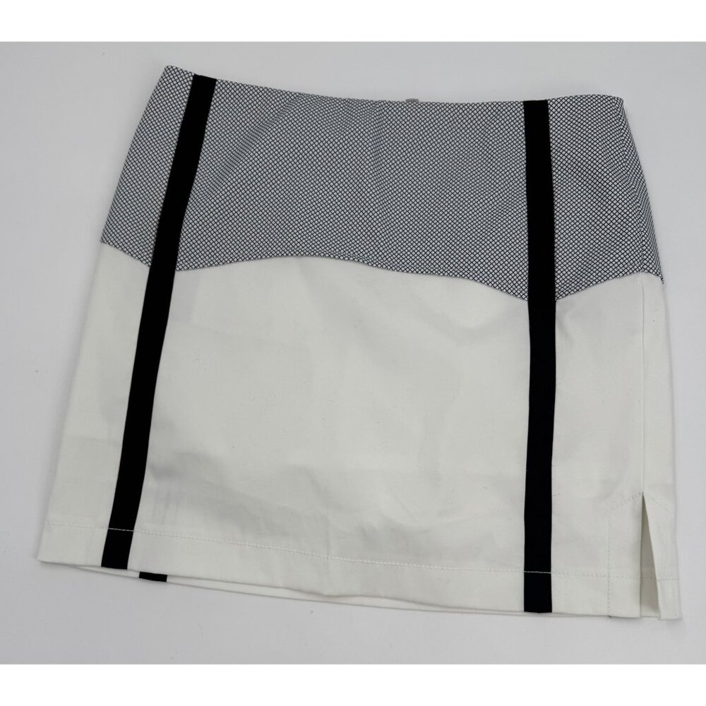 Annika Cutter & Buck  Skort US 8 White & Black Colorblock
